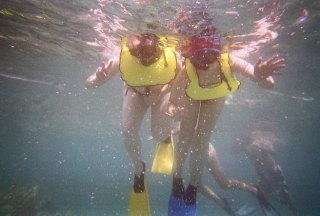Snorkel en pareja